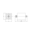 Atenuador RF 3GHz 5W 10dB N hembra - N macho