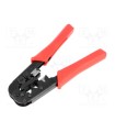 CRIMPADORA P/ CONECTORES RJ11 RJ12 RJ45.