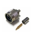 Conector N macho LMR240 Crimpar