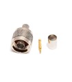 Conector N macho de LMR400 crimpar