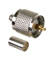 Conector PL259 (VHF) LMR240 crimpar